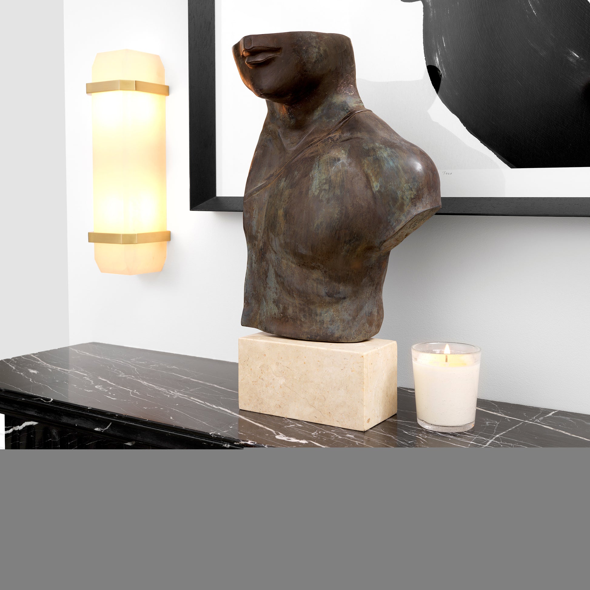 Alabaster Wall Lamp Pandora | Eichholtz Miami