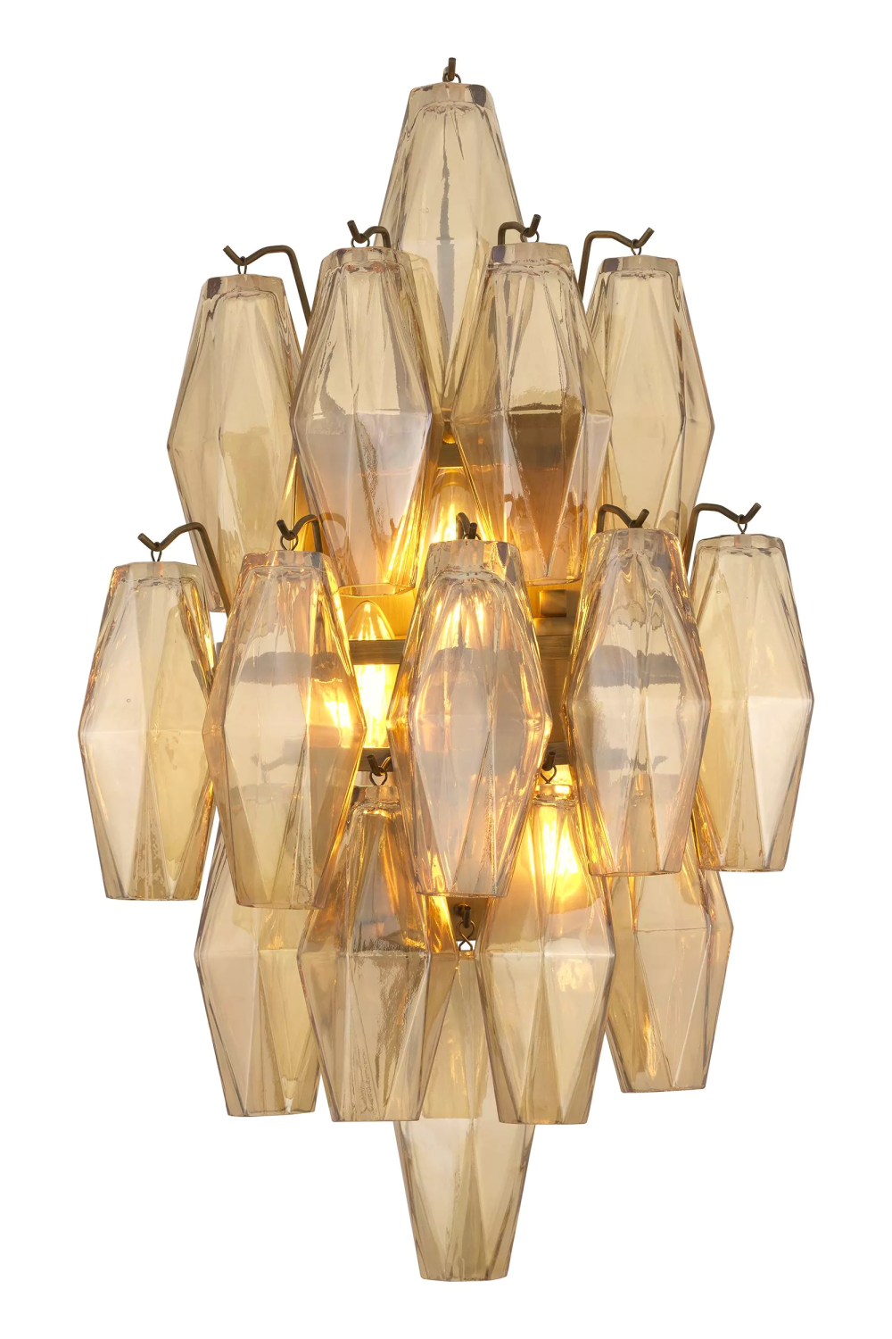 Diamond Amber Wall Lamp Benini | Eichholtz Miami