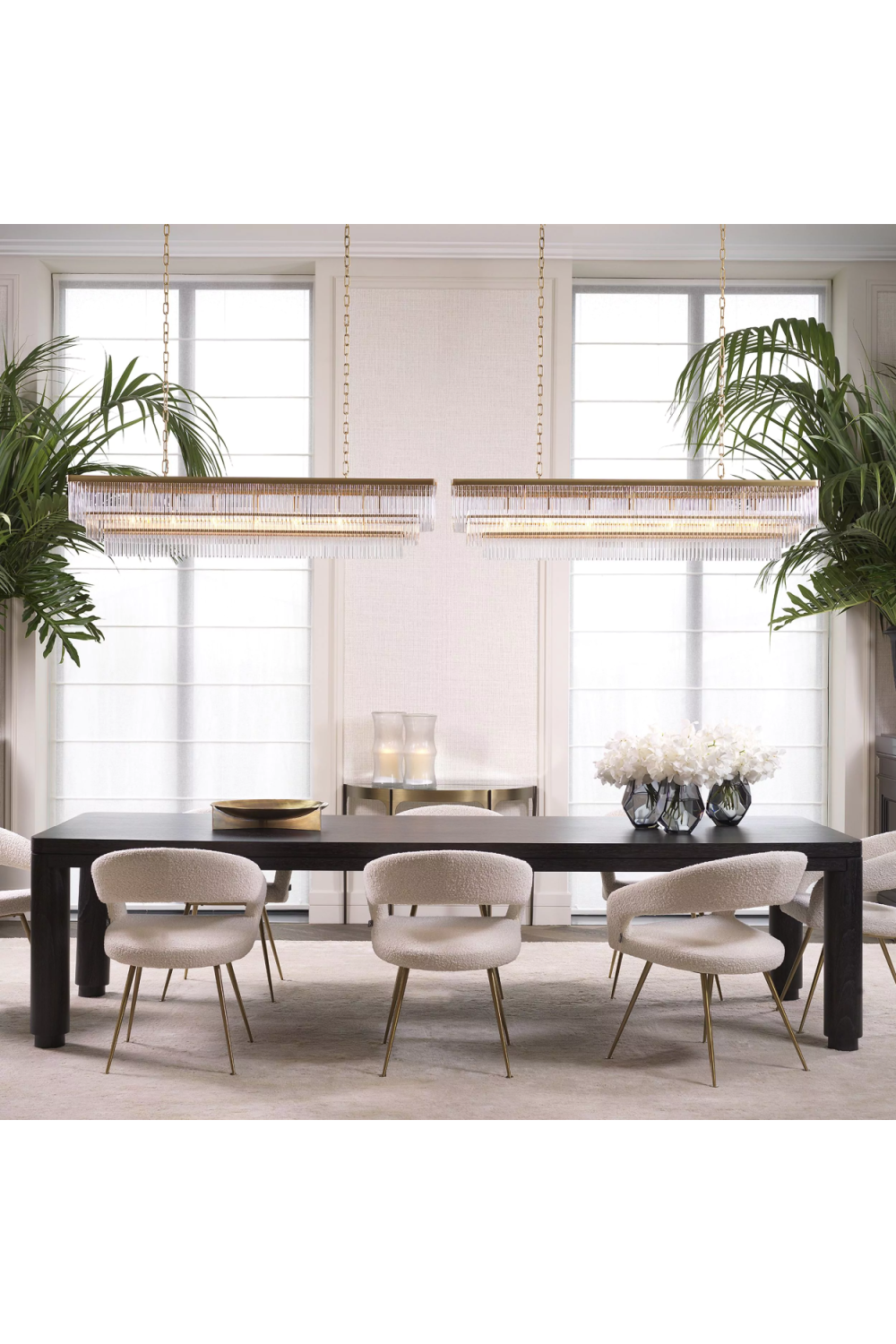 Glass Rods Chandelier East | Eichholtz Miami
