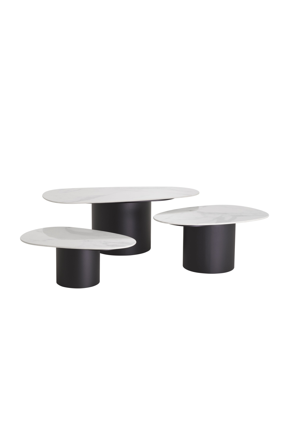 Ceramic Marble Coffee Table Set (3) Zane | Eichholtz Miami