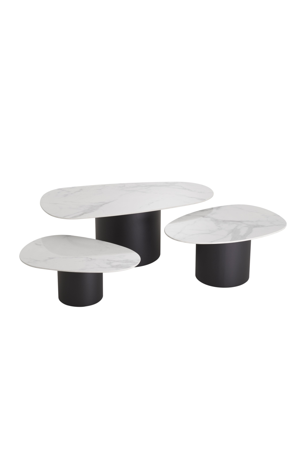 Ceramic Marble Coffee Table Set (3) Zane | Eichholtz Miami