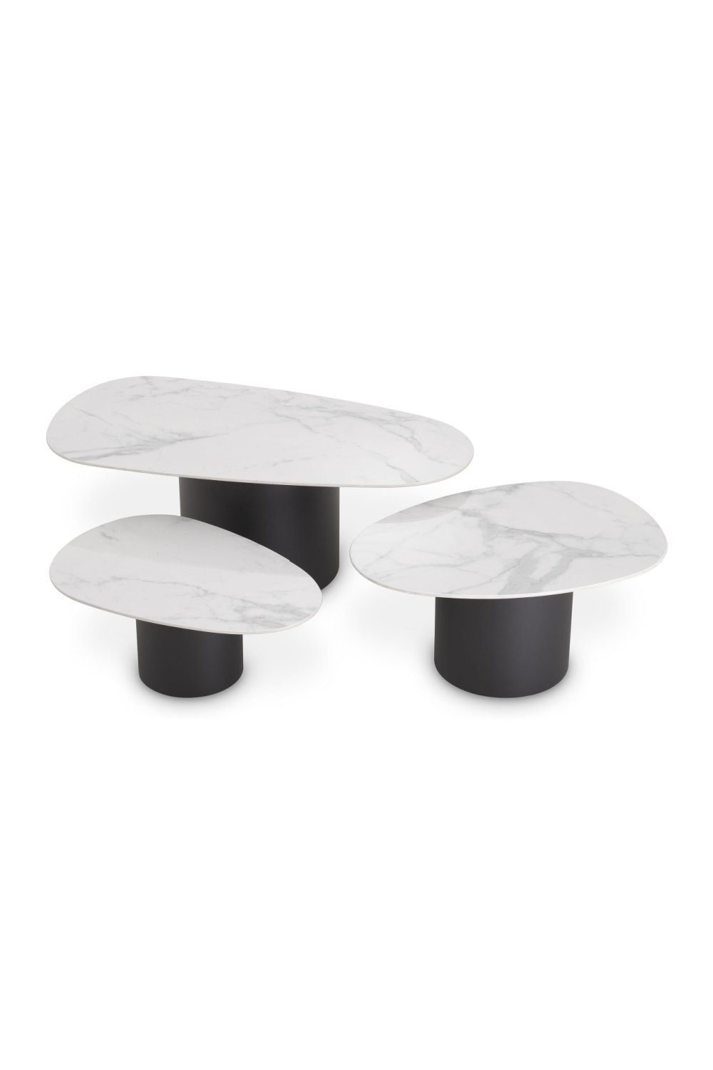 Ceramic Marble Coffee Table Set (3) Zane | Eichholtz Miami