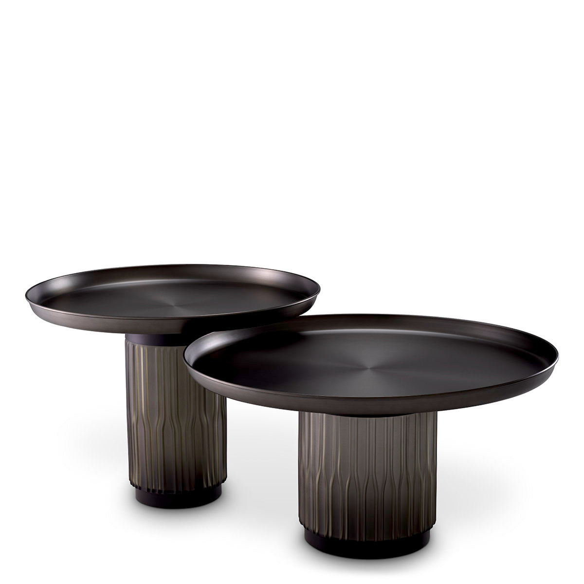 Gunmetal Coffee Table Set (2) Zachary | Eichholtz Miami