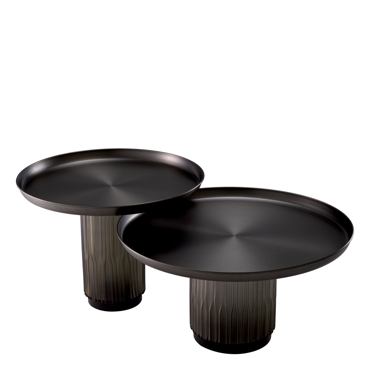 Gunmetal Coffee Table Set (2) Zachary | Eichholtz Miami