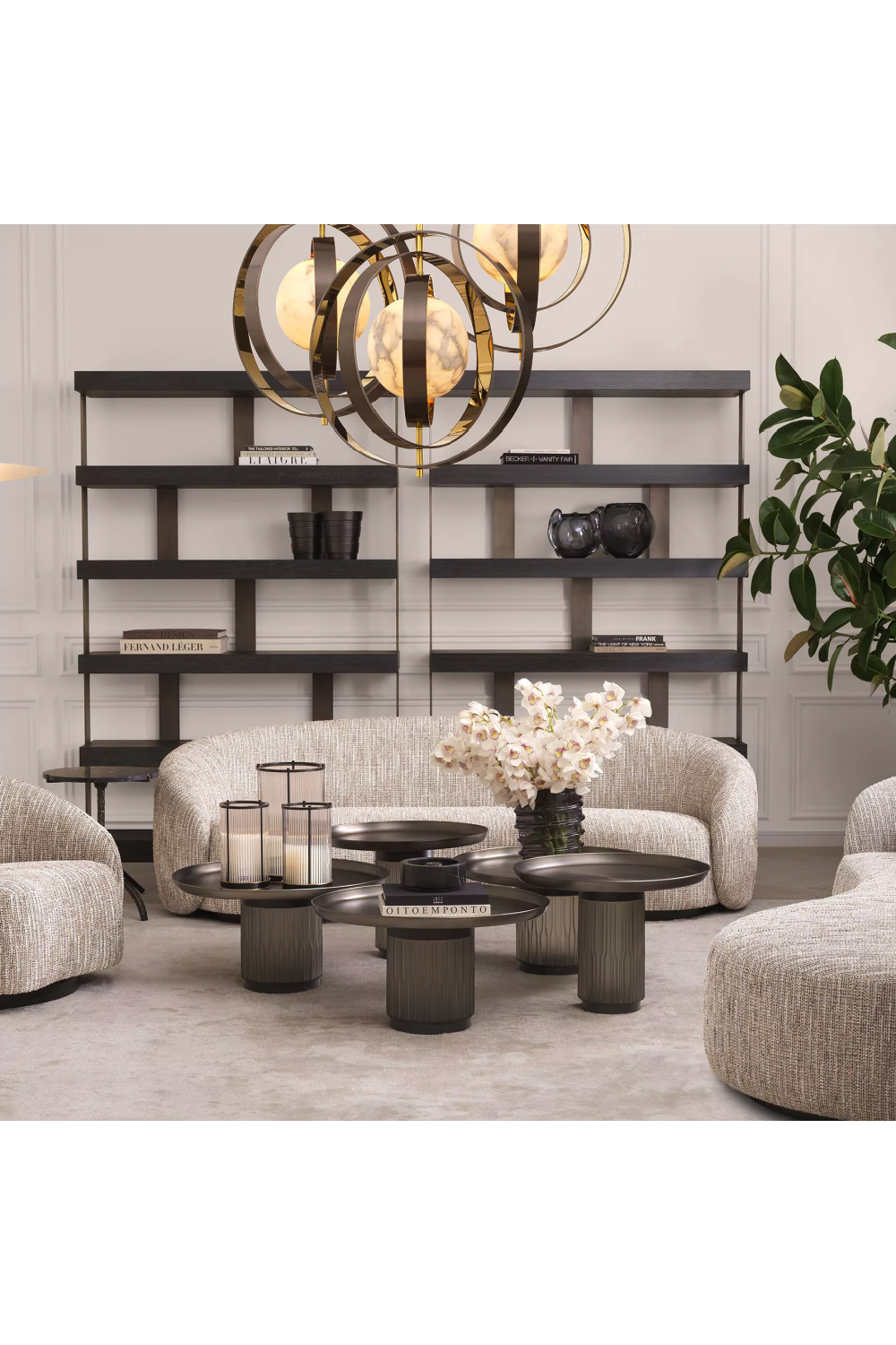 Gunmetal Coffee Table Set (2) Zachary | Eichholtz Miami