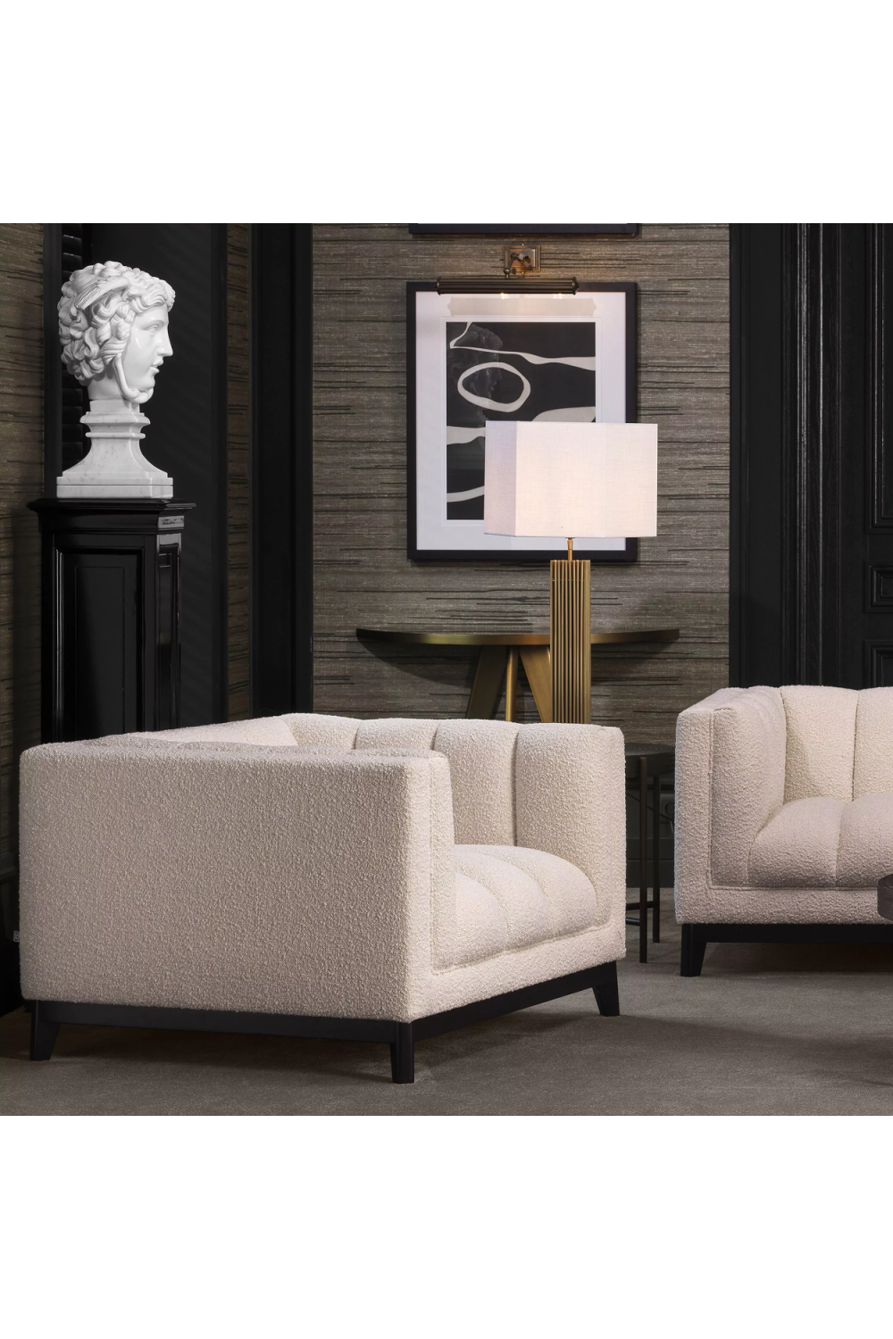 White Marble Sculpture Medusa | Eichholtz Miami