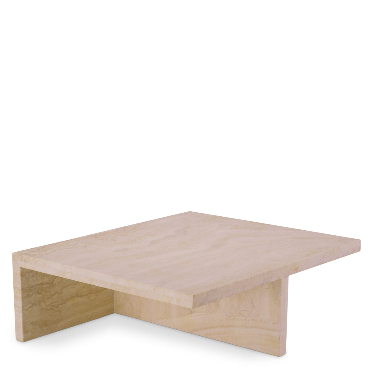 Minimalist Travertine Coffee Table Amara | Eichholtz Miami