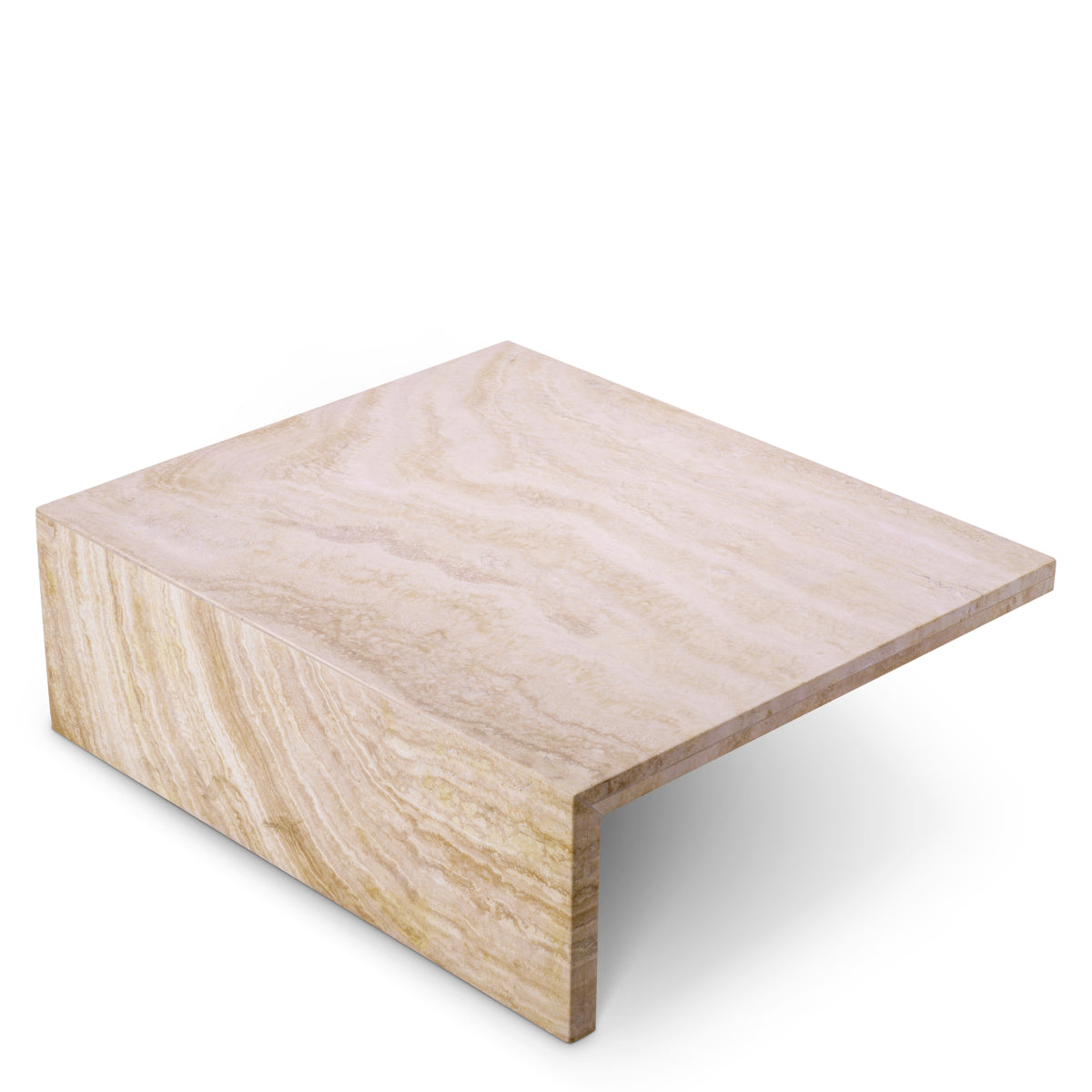 Minimalist Travertine Coffee Table Amara | Eichholtz Miami