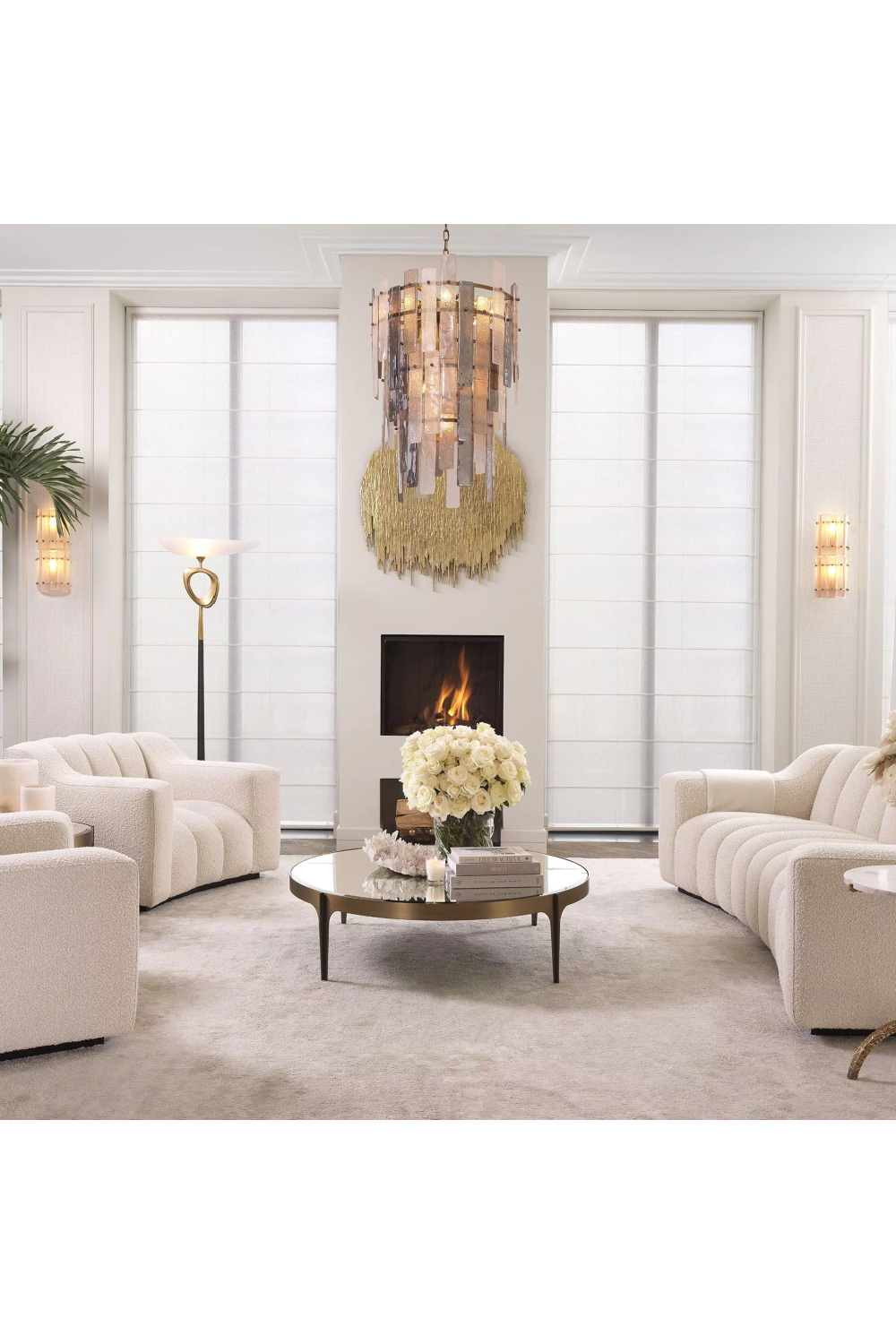 Glass Sheets Chandelier Greyson | Eichholtz Miami