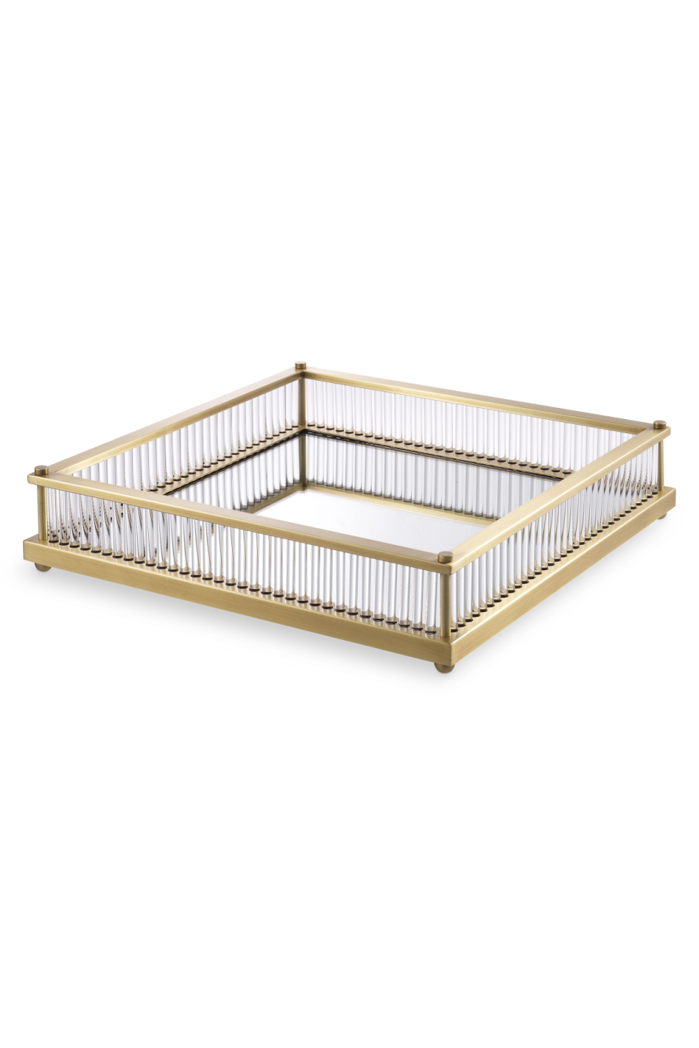 Mirror Bottom Square Tray Cora | Eichholtz Miami