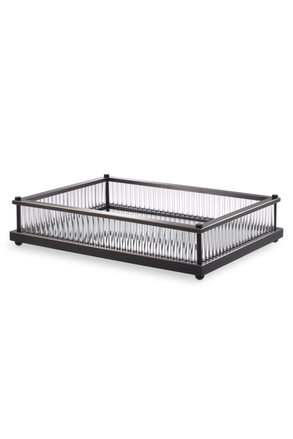 Mirror Bottom Rectangular Tray Cora | Eichholtz Miami