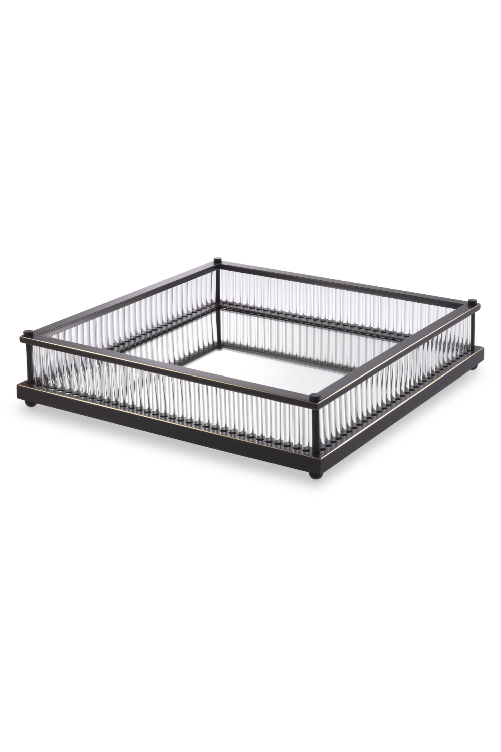 Mirror Bottom Square Tray Cora | Eichholtz Miami