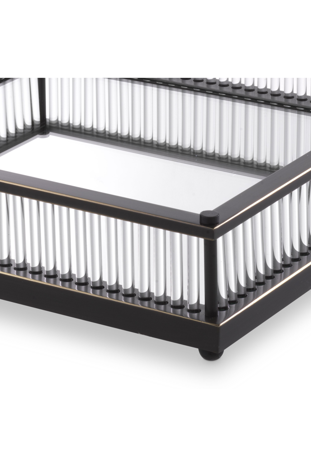 Mirror Bottom Square Tray Cora | Eichholtz Miami