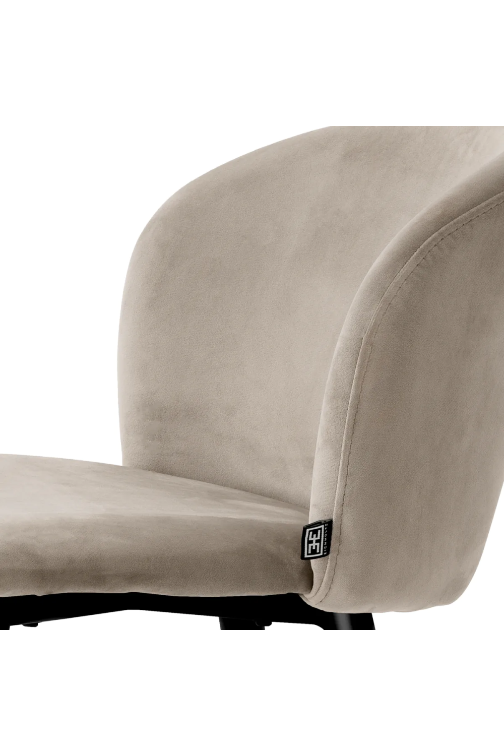 Vintage Inspired Velvet Bar Stool | Eichholtz Volante | Eichholtzmiami.com