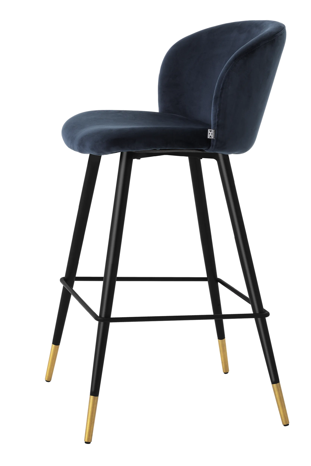 Vintage Inspired Velvet Bar Stool | Eichholtz Volante | Eichholtzmiami.com