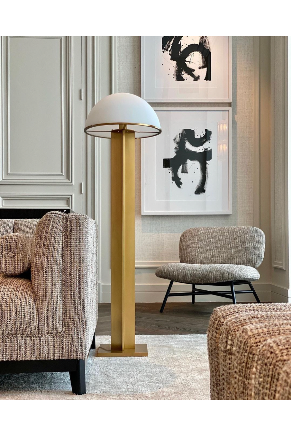Antique Brass Floor Lamp Berkley | Eichholtz Miami