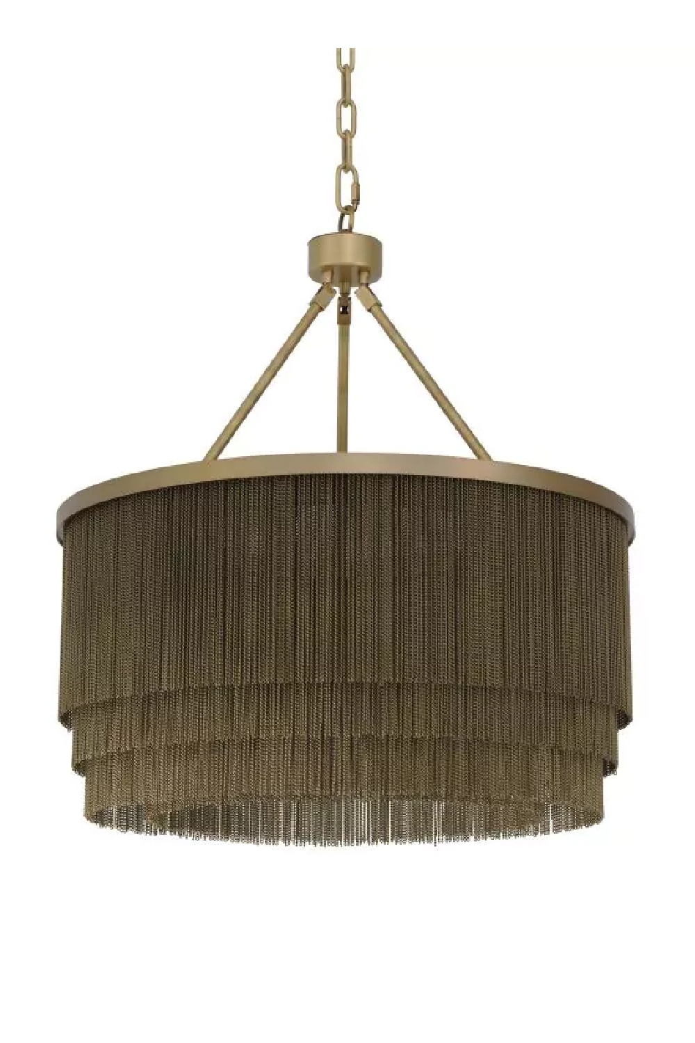 Antique Brass Fringe Chandelier Tissot | Eichholtz Miami