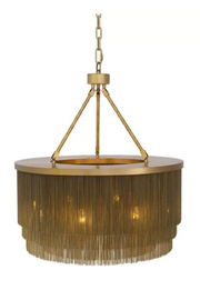 Antique Brass Fringe Chandelier Tissot | Eichholtz Miami