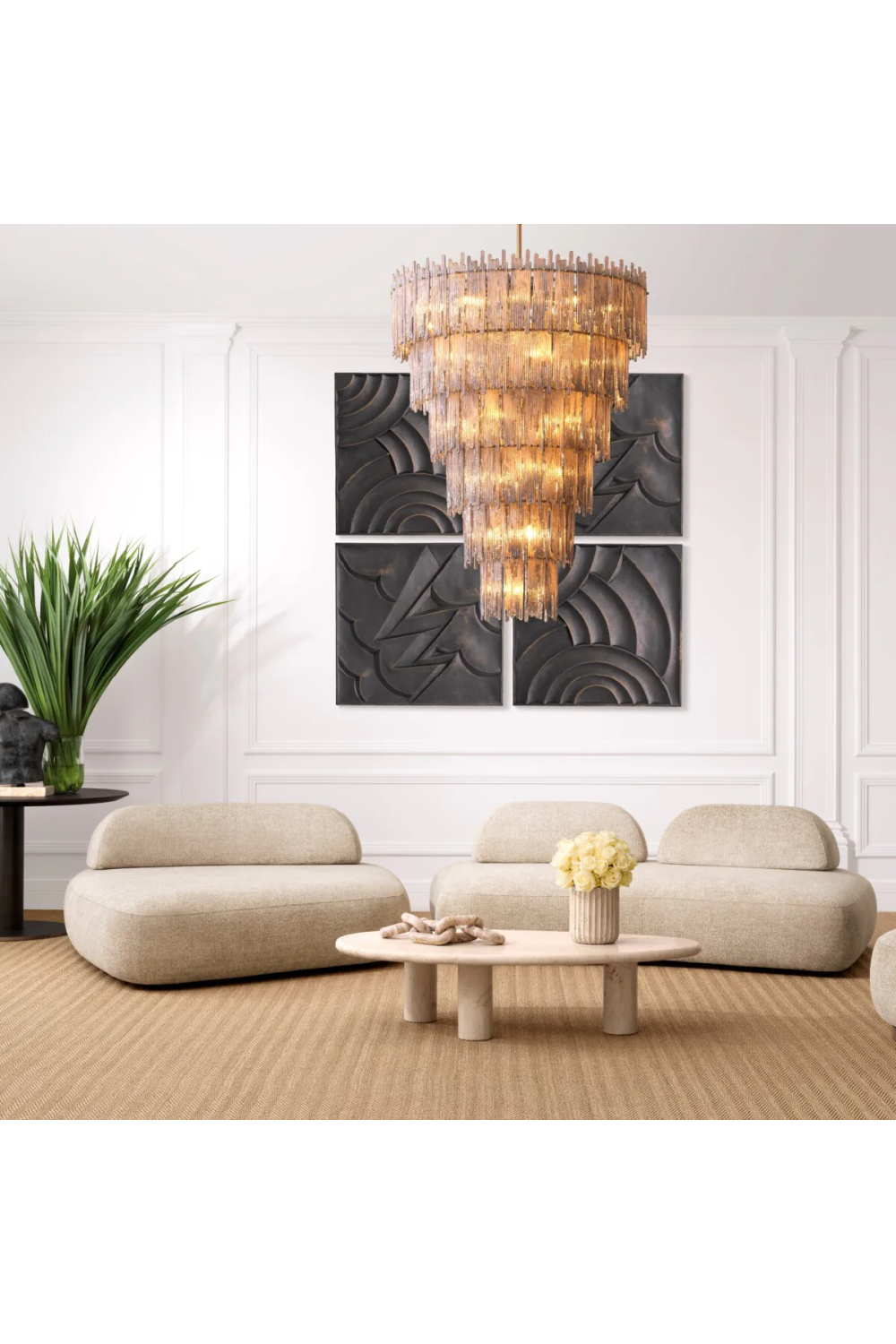 Travertine Coffee Table Prelude | Eichholtz Miami