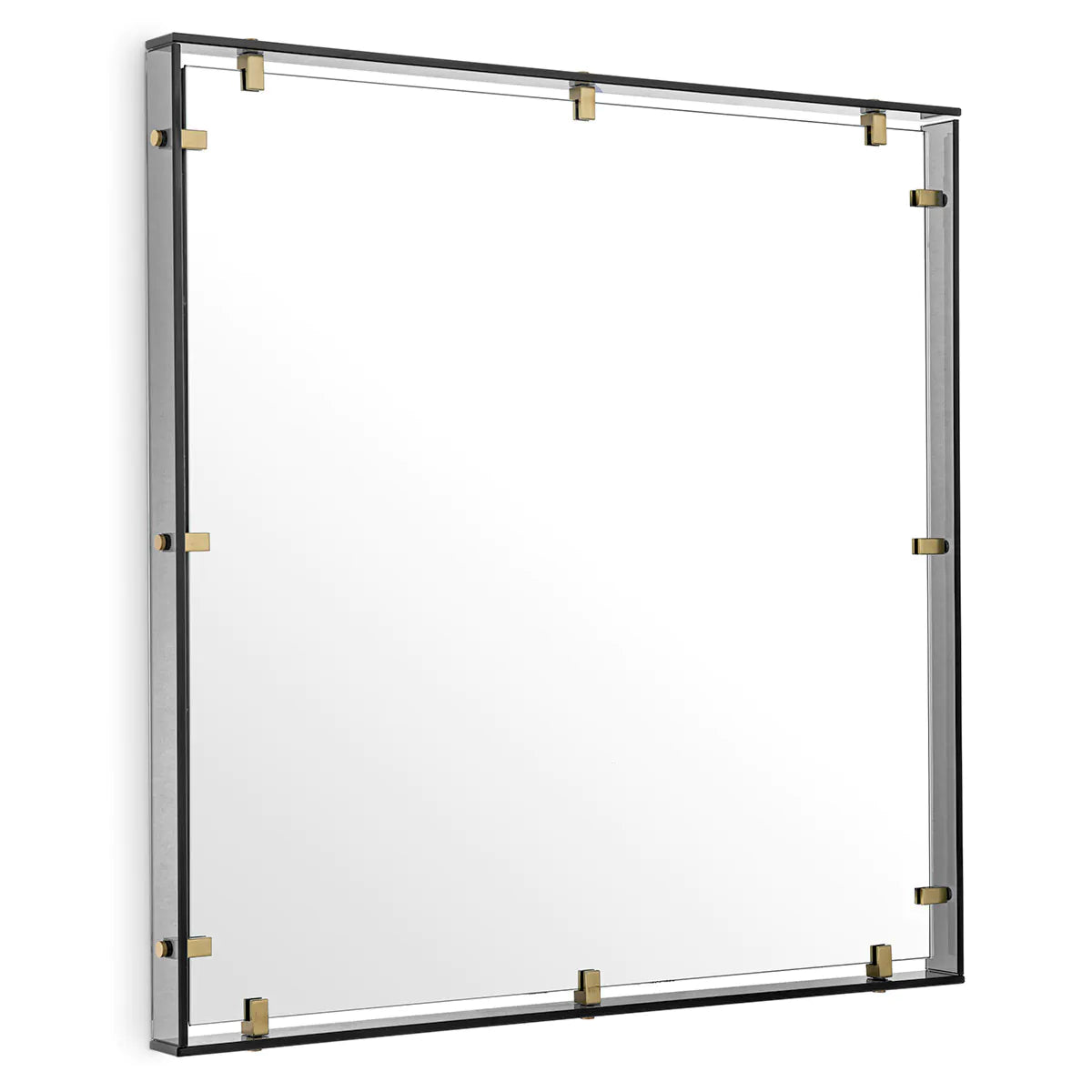 Smoke Glass Framed Mirror Verona | Eichholtz Miami