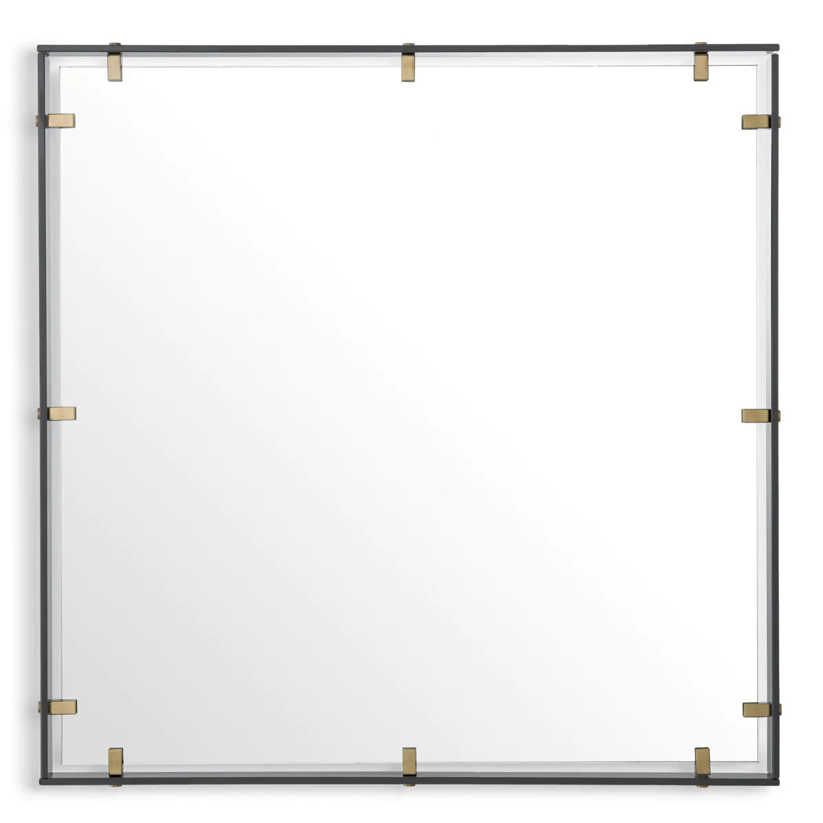 Smoke Glass Framed Mirror Verona | Eichholtz Miami