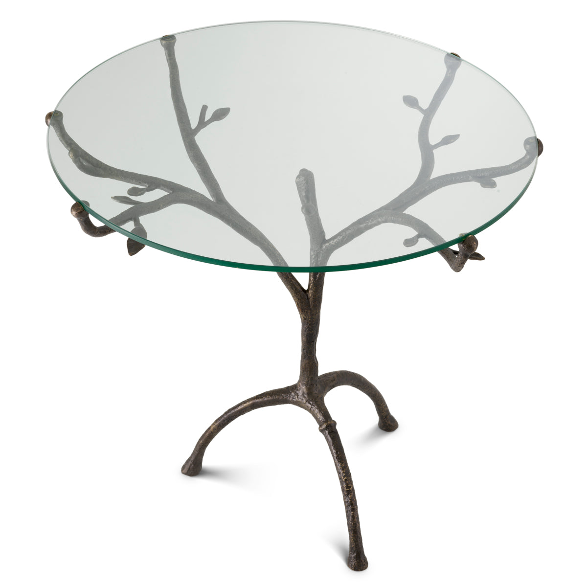 Tripod Glass Centre Table Christophe | Eichholtz Miami