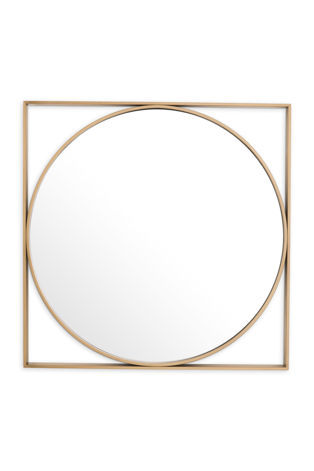 Square Framed Round Mirror Montauk | Eichholtz Miami