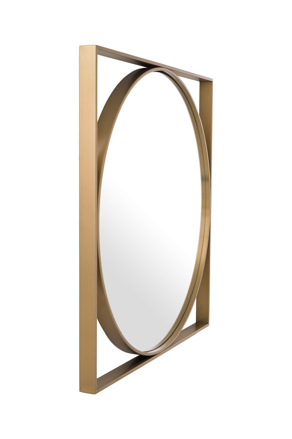 Square Framed Round Mirror Montauk | Eichholtz Miami