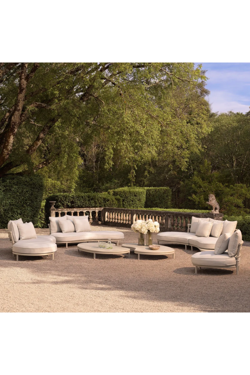 Off White Outdoor Sofa Laguno | Eichholtz Miami