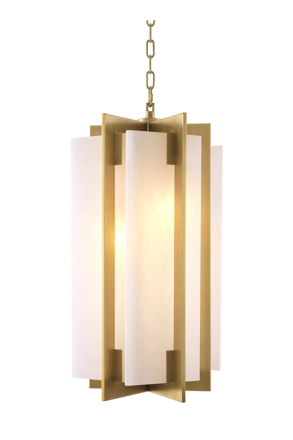 Gold with Alabaster Chandelier Lugano | Eichholtz Miami