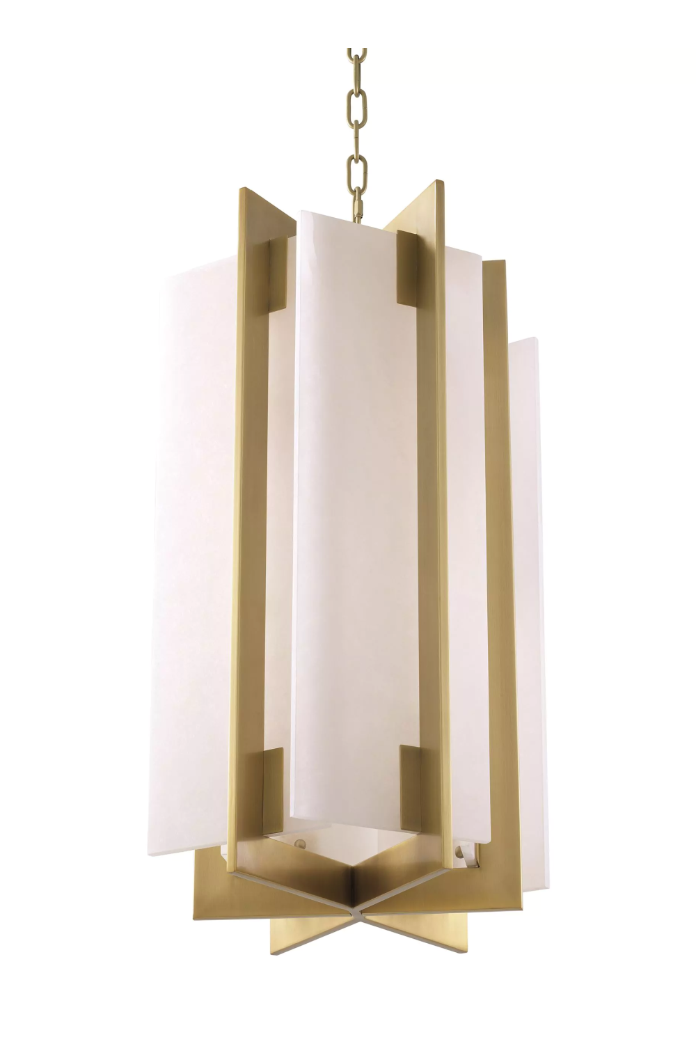Gold with Alabaster Chandelier Lugano | Eichholtz Miami