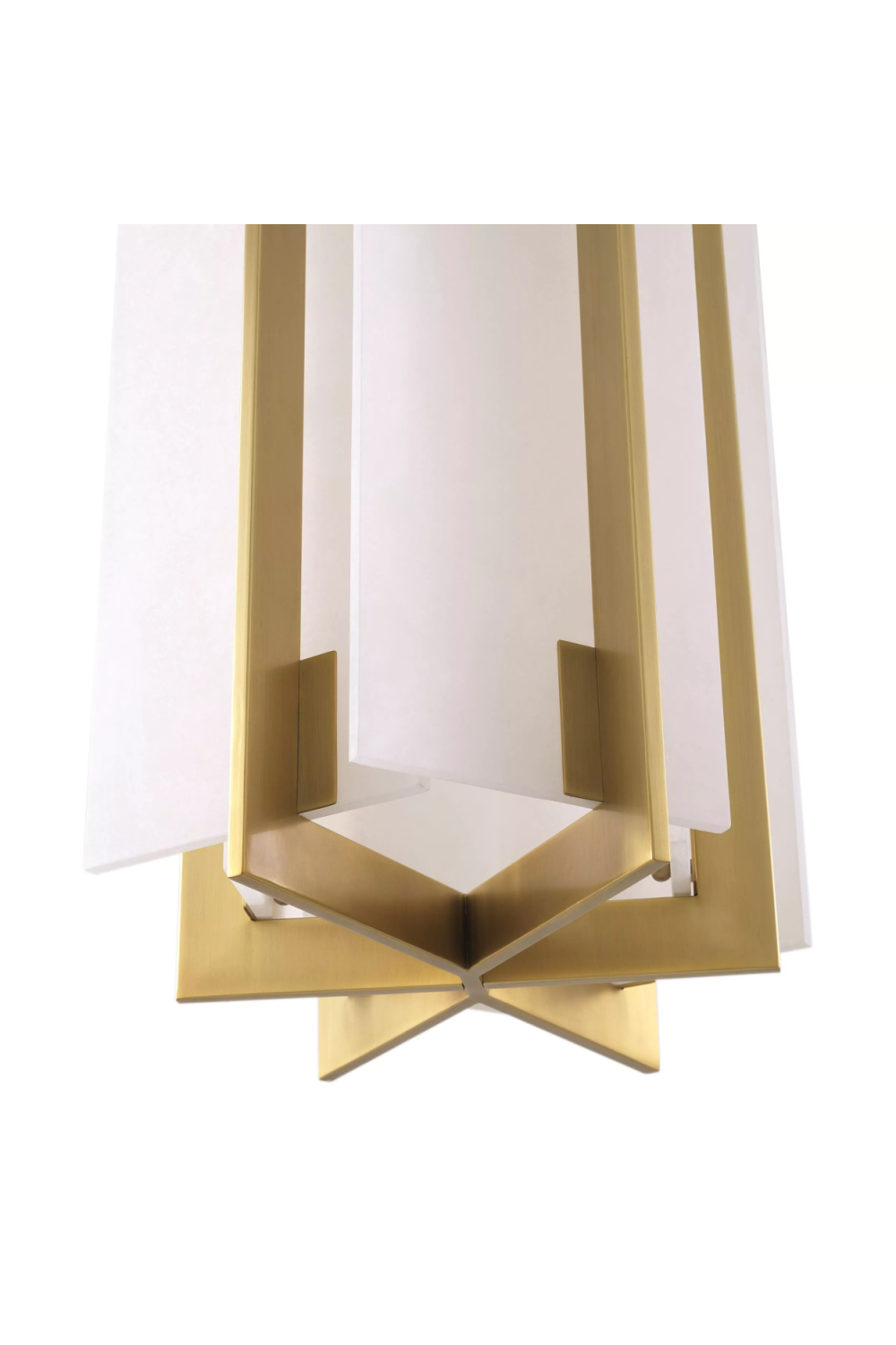 Gold with Alabaster Chandelier Lugano | Eichholtz Miami