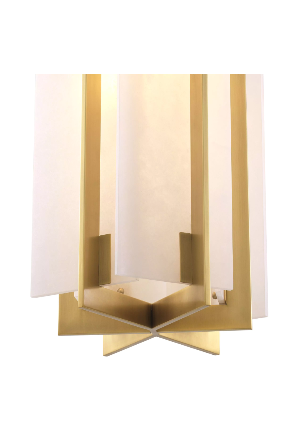 Gold with Alabaster Chandelier Lugano | Eichholtz Miami
