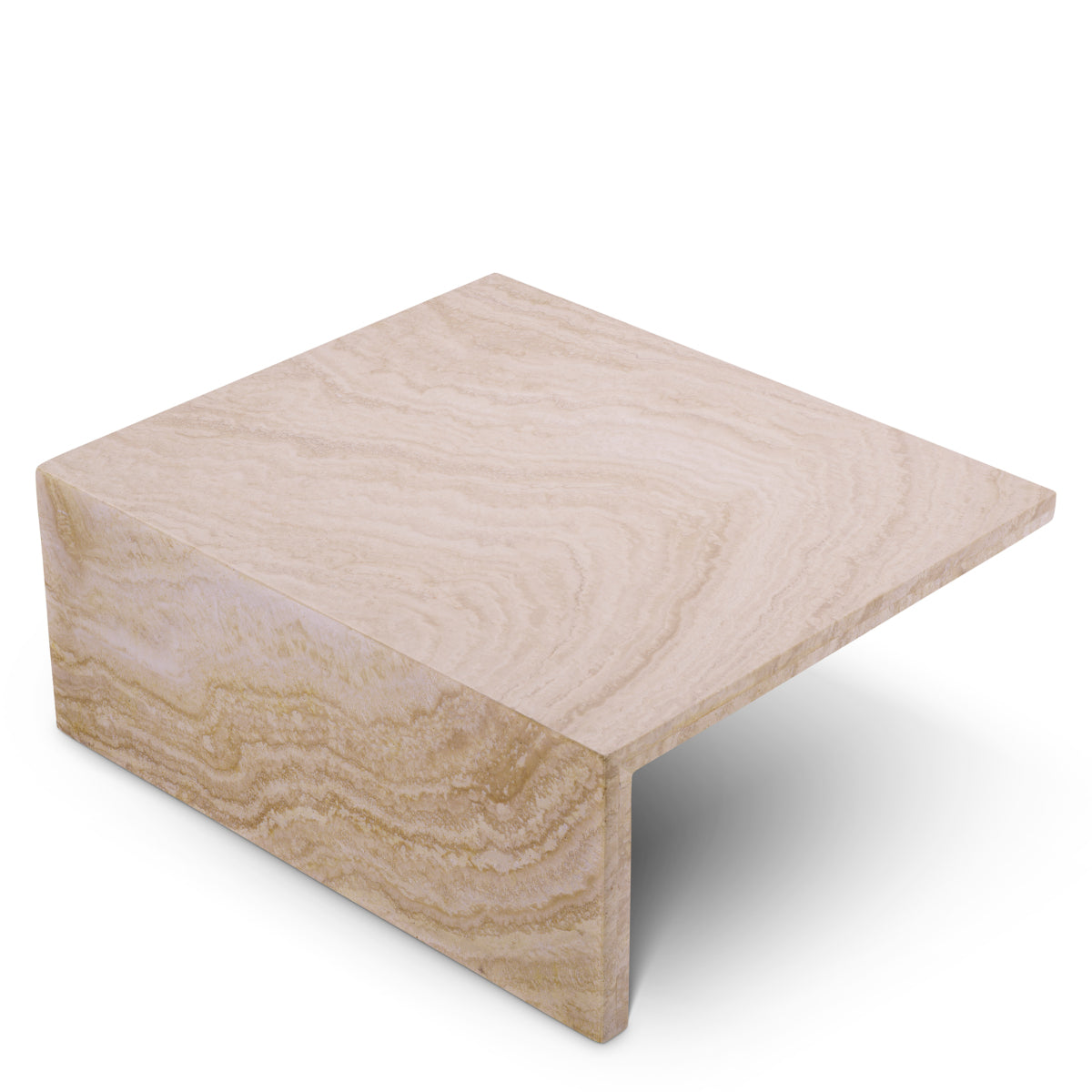 Minimalist Travertine Coffee Table Amara | Eichholtz Miami