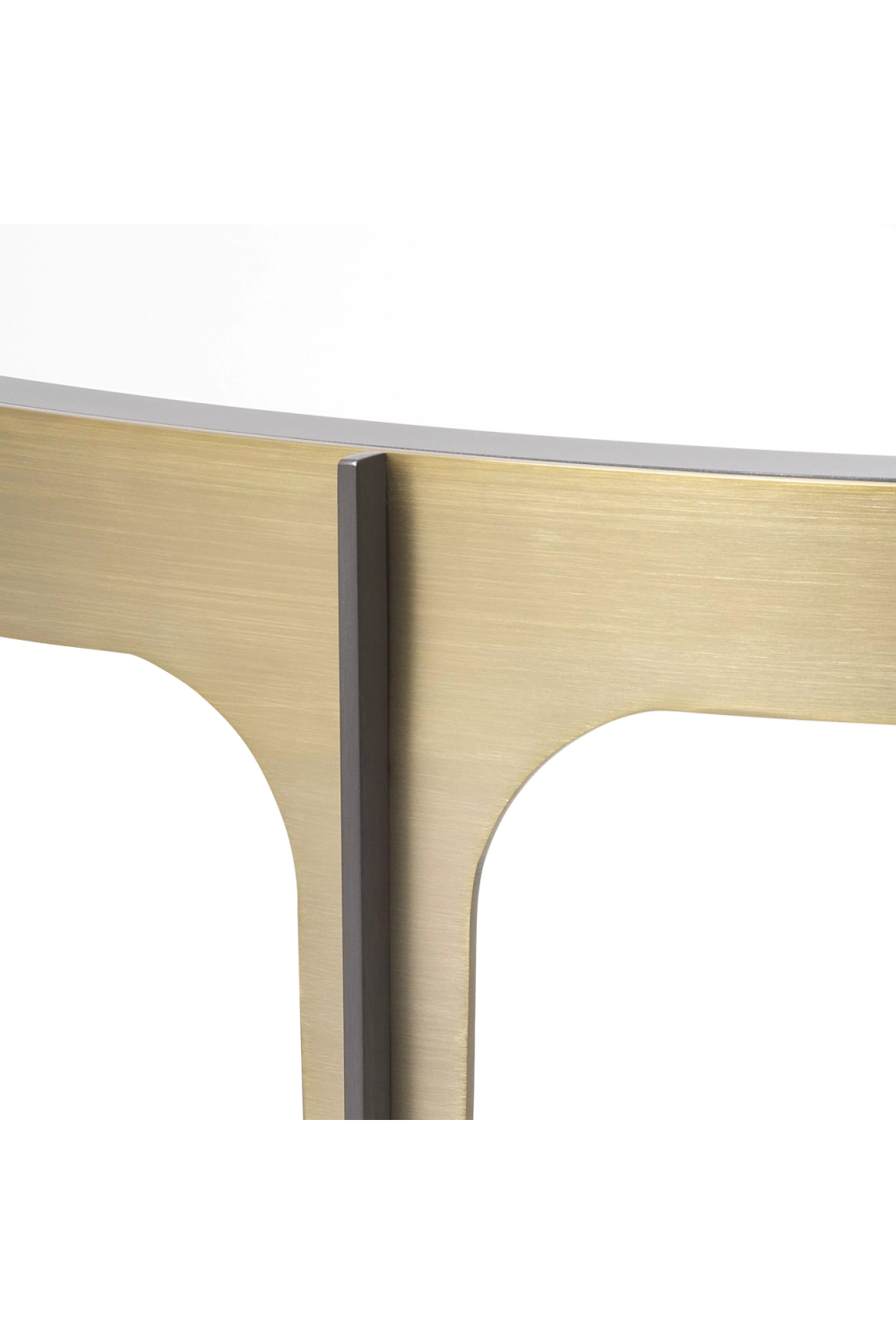 Semi-Circular Glass Console Table Artemisa | Eichholtz Miami