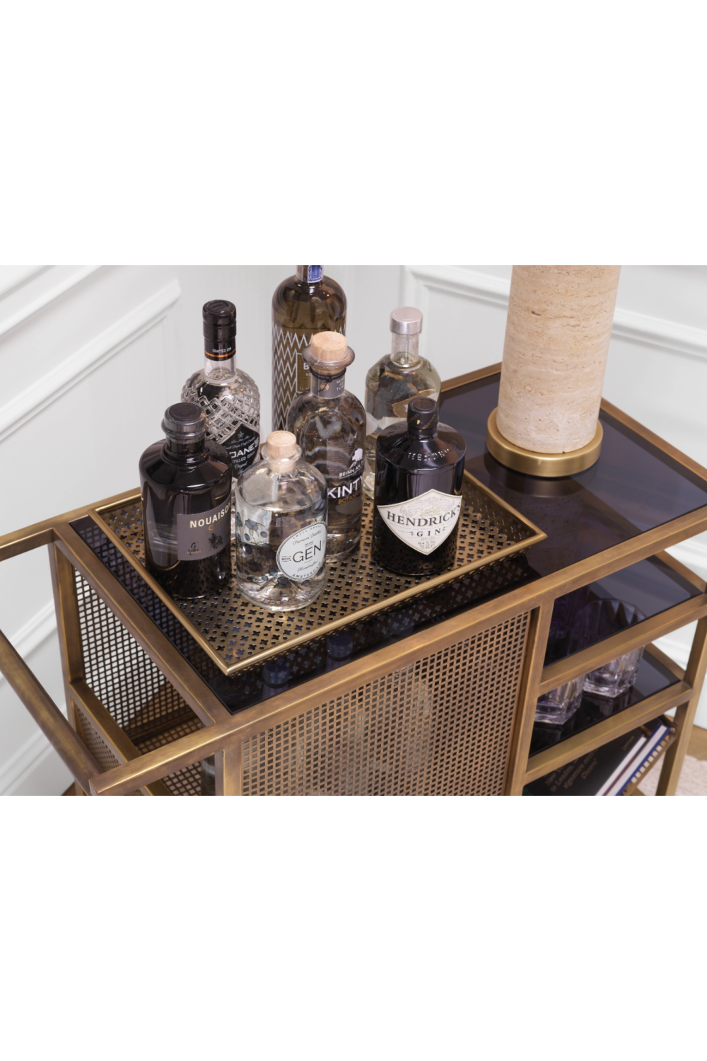 Vintage Brass Trolley Sterling | Eichholtz Miami