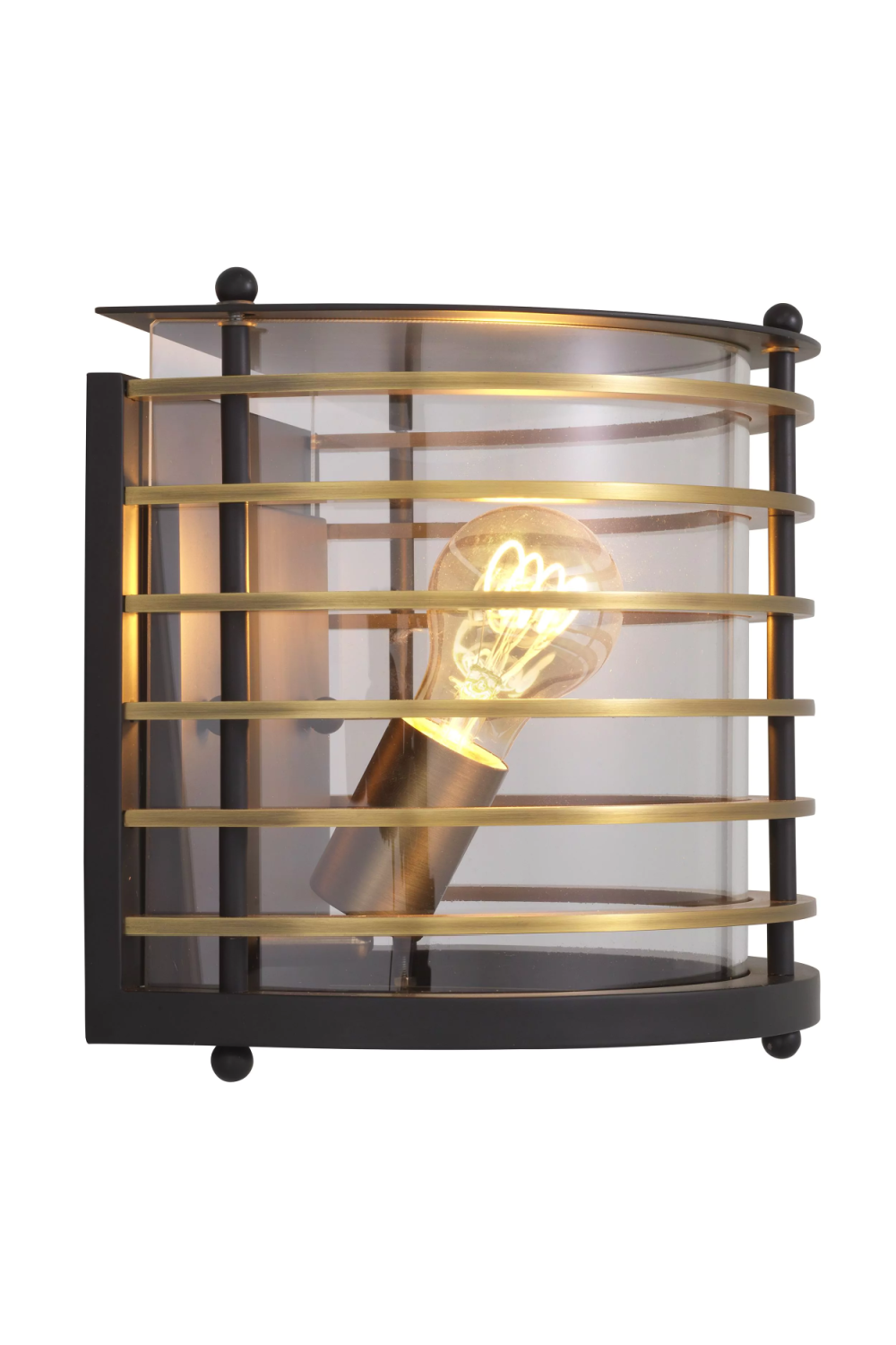 Black Outdoor Wall Lamp Logan | Eichholtz Miami