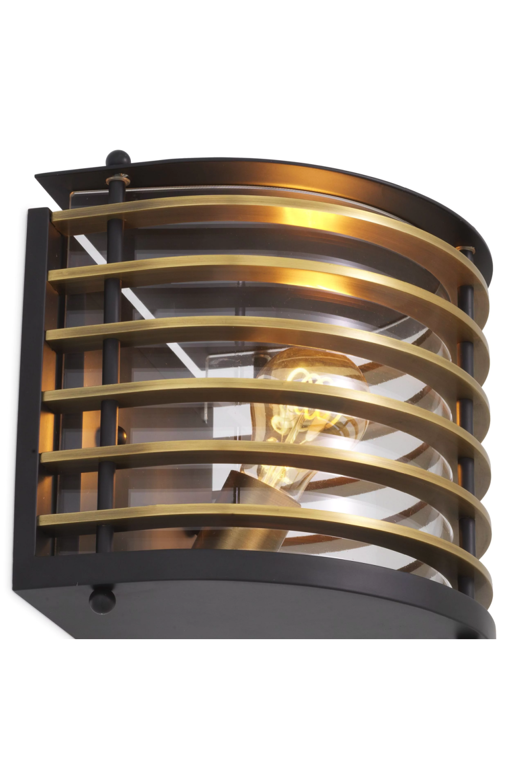 Black Outdoor Wall Lamp Logan | Eichholtz Miami