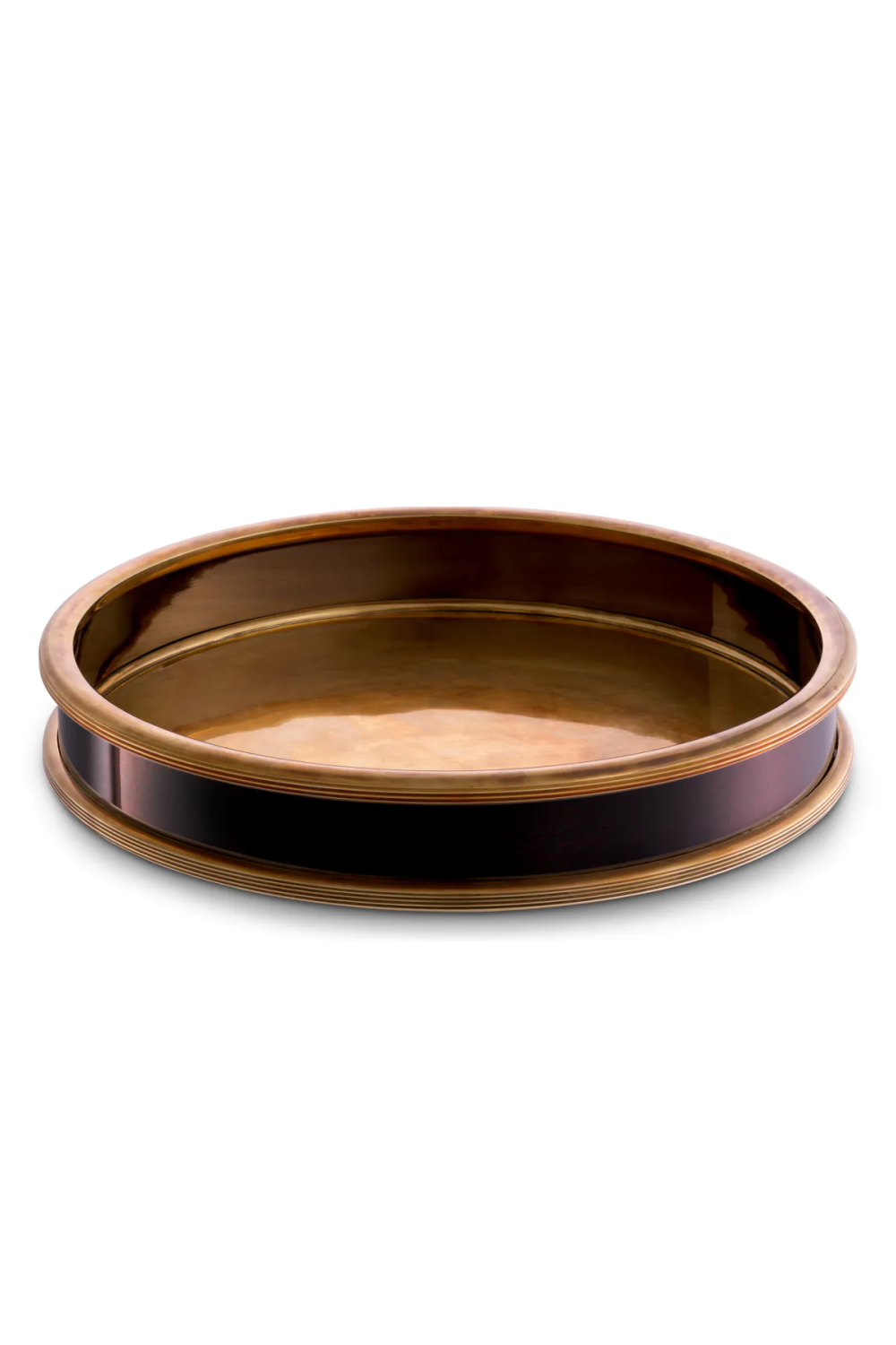Vintage Brass Round Tray Ella | Eichholtz Miami