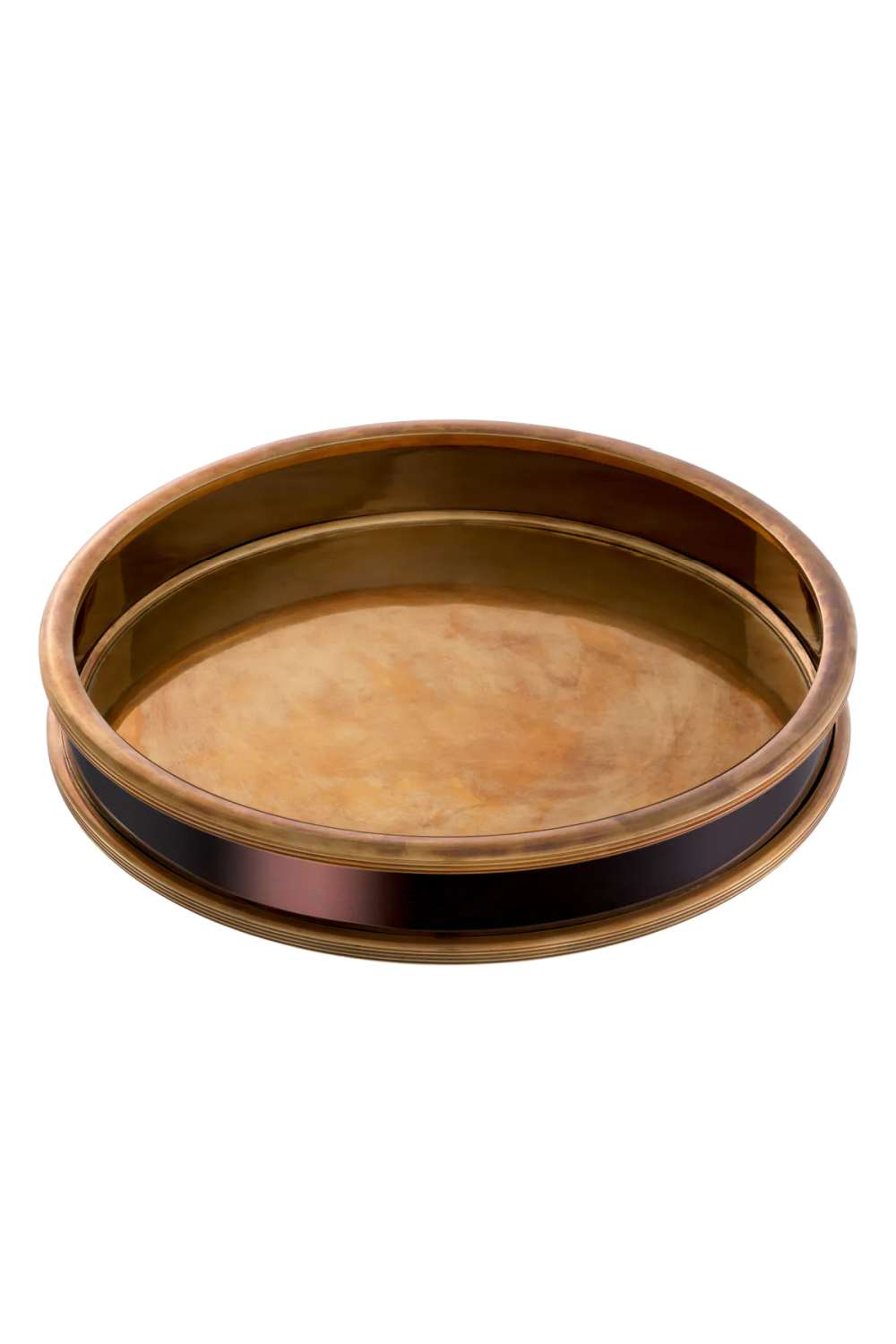 Vintage Brass Round Tray Ella | Eichholtz Miami