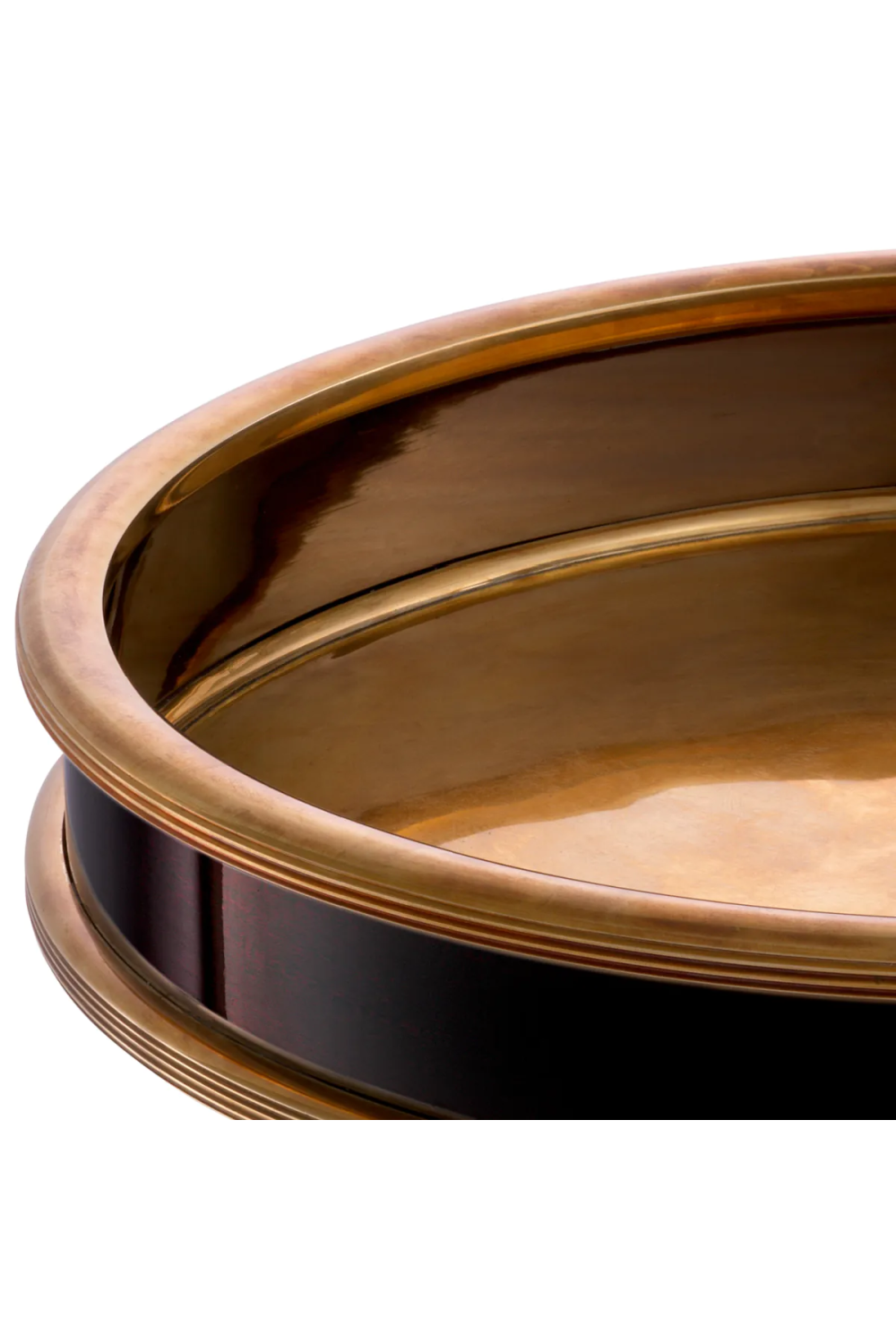 Vintage Brass Round Tray Ella | Eichholtz Miami