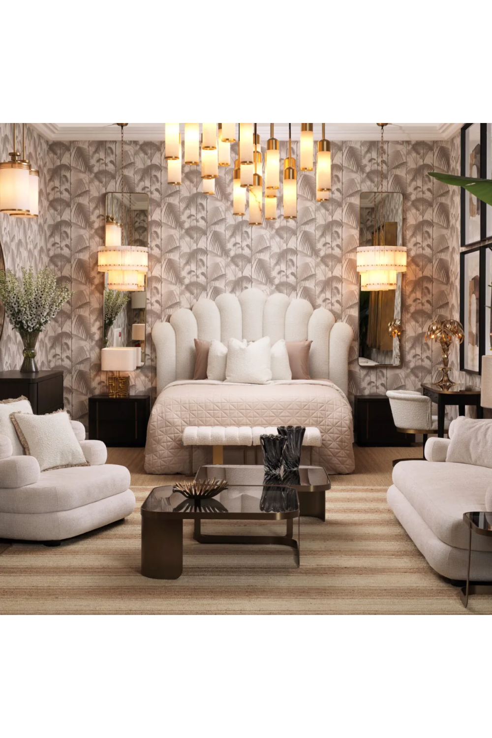 Vintage Brass Decorative Tray Suma | Eichholtz Miami