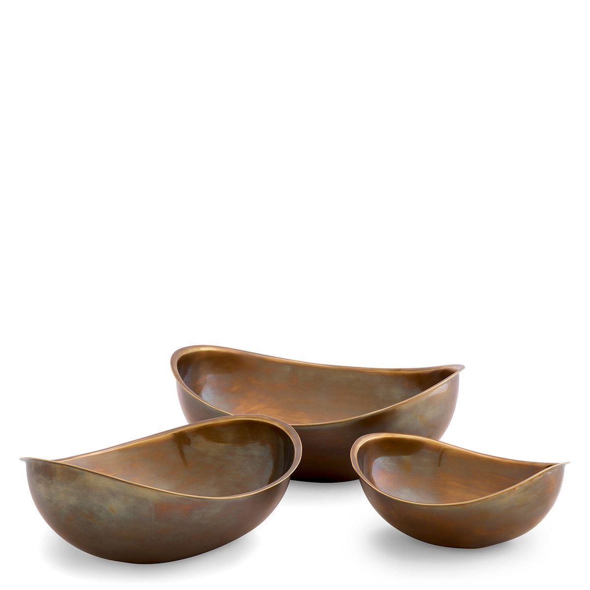 Vintage Brass Bowl Set (3) Sena | Eichholtz Miami
