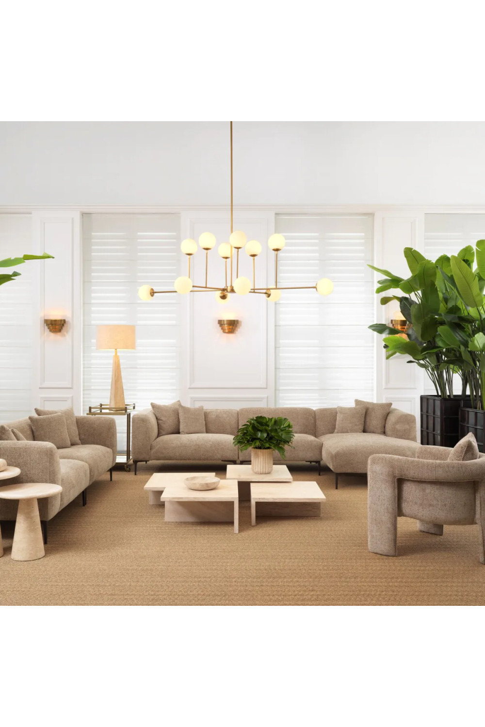 Glass Orbs Chandelier Aram | Eichholtz Miami