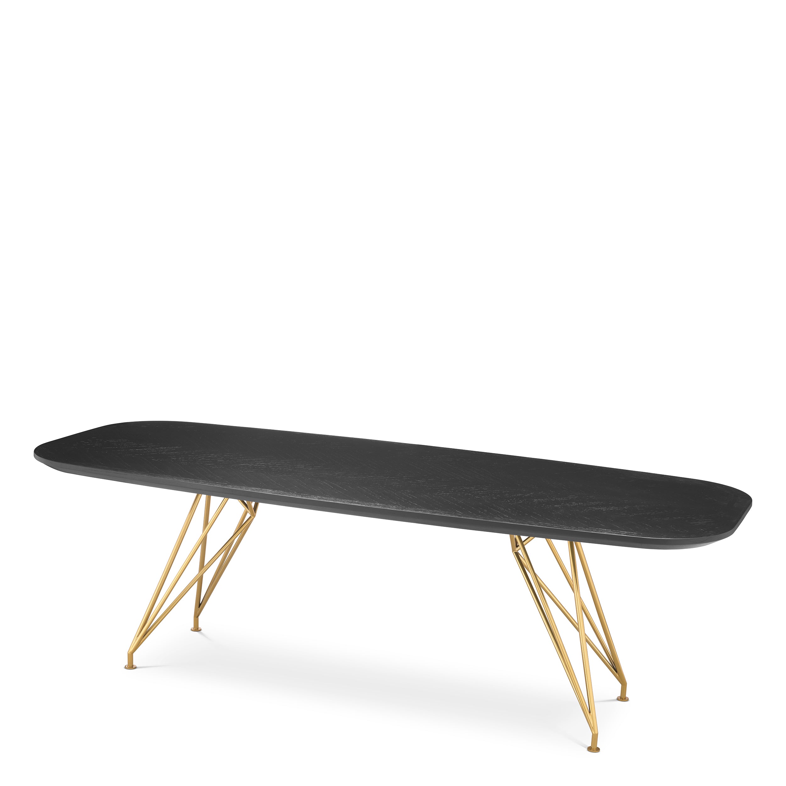 Black Oak Top Dining Table Levante | Eichholtz Miami
