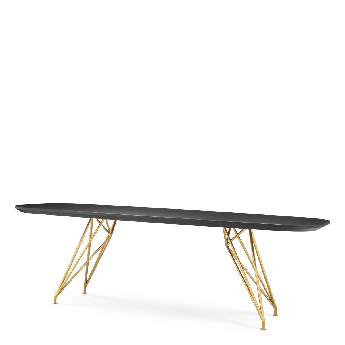 Black Oak Top Dining Table Levante | Eichholtz Miami
