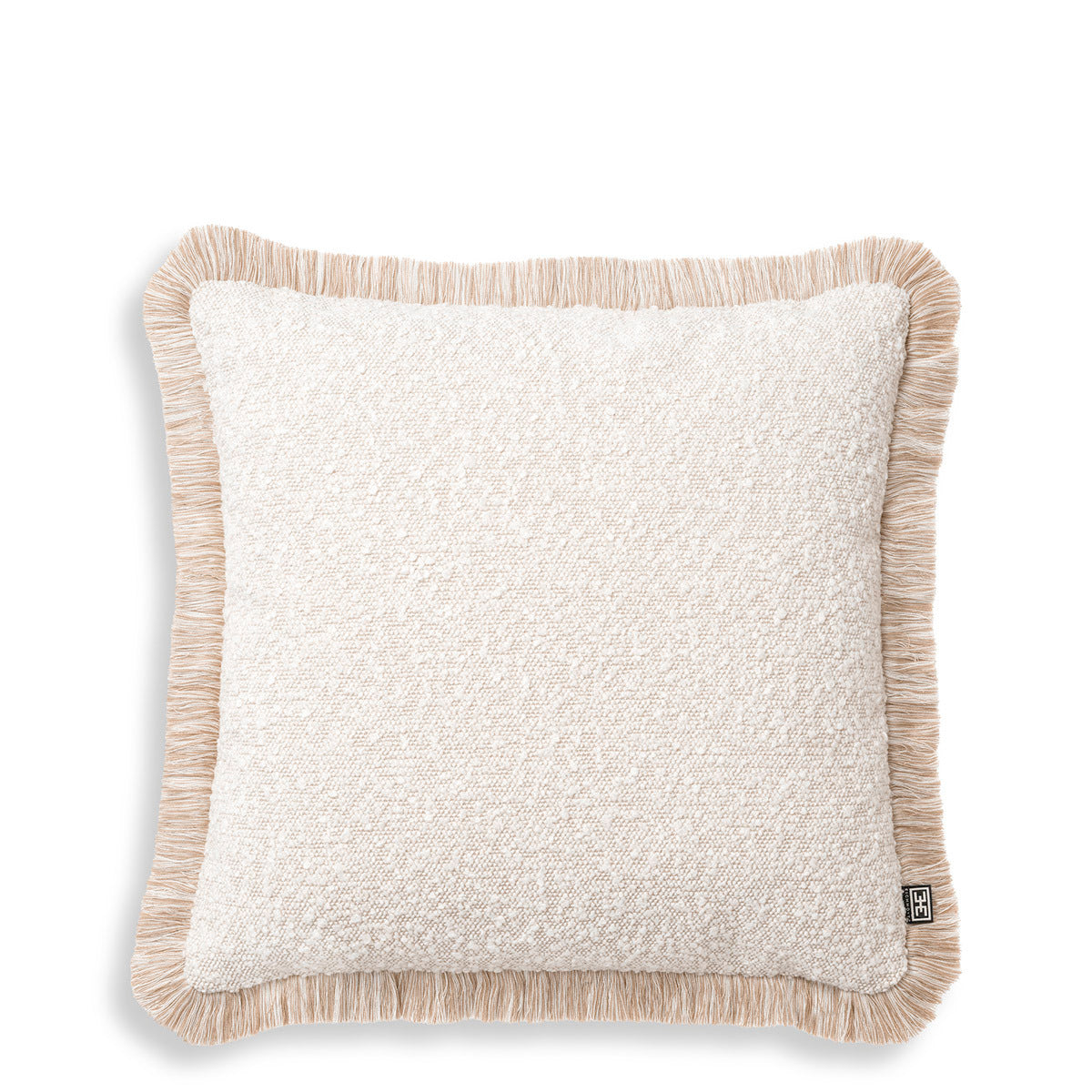 Cream Bouclé Throw Pillow Nami | Eichholtz Miami