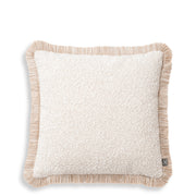 Cream Bouclé Throw Pillow Nami | Eichholtz Miami