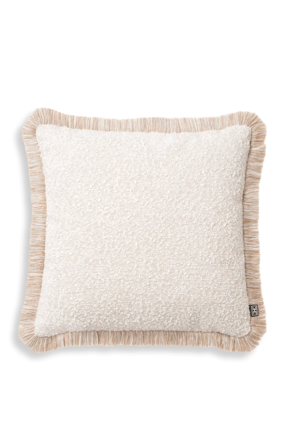 Cream Bouclé Throw Pillow Nami | Eichholtz Miami