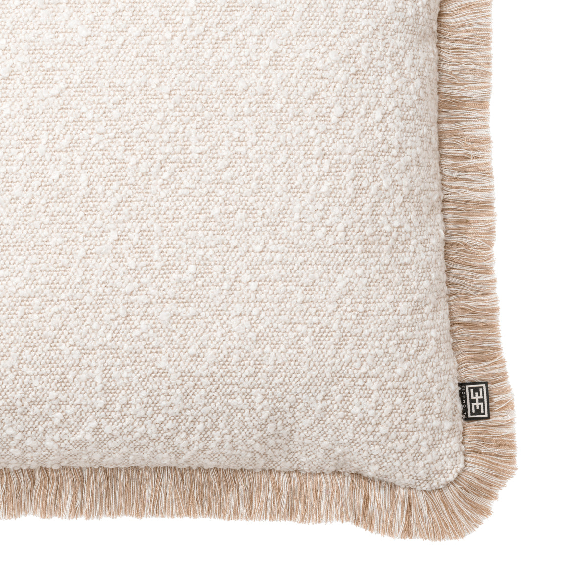 Cream Bouclé Throw Pillow Nami | Eichholtz Miami